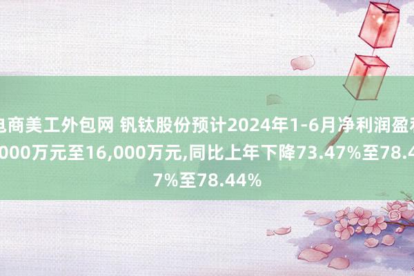 电商美工外包网 钒钛股份预计2024年1-6月净利润盈利13,000万元至16,000万元,同比上年下降73.47%至78.44%